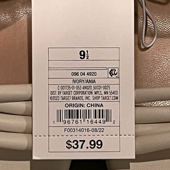 NWT A New Day IVORY ANIA MULE HEELS Women’s 9.5 SANDALS SHOES - Picture 6 of 8